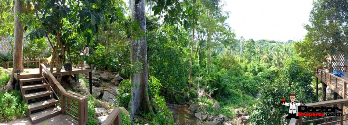 New 3-5 Bedroom Private Pool Villa with Mountain View in Lamai, Koh Samui – For Sale